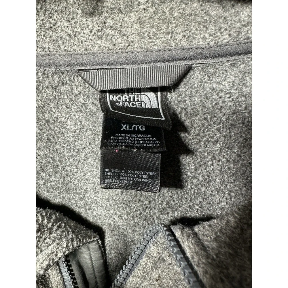 The North Face Men's Fleece Jacket Full Zip Size XL Gray